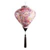 12" Chinese Cloth Lantern Pink Floral Traditional Festival Lampshade Decorative Hanging Paper Lantern