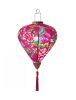 Creative Chinese Cloth Lantern Colorful Home Garden Hanging Decor Decorative Lampshade 14" , Rose red flowers