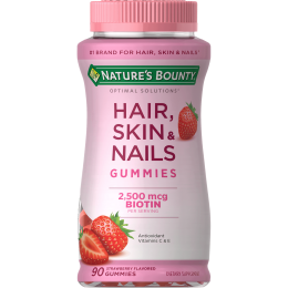 Nature's Bounty Hair Skin and Nail Vitamins With Biotin; Gummies; 90 Count