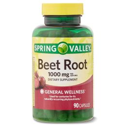 Spring Valley Beet Root Dietary Supplement; 1000 mg; 90 Count