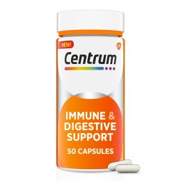 Centrum Immune and Digestive Support Probiotic Supplement Capsules; 50 Count