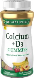 Nature's Bounty Calcium + Vitamin D3 Gummies; Multi-Flavored; 70 Count