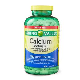 Spring Valley Calcium Plus Vitamin D Tablets; 600 mg; 500 Count