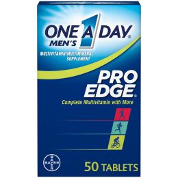 One A Day Men's Pro Edge Multivitamin Tablets for Men; 50 Count