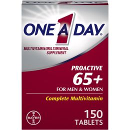 One A Day Proactive 65+ Multivitamin Tablets for Men and Women; 150 Count