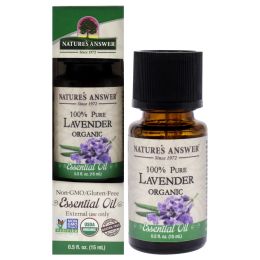 Essential Oil Organic - Lavender by Natures Answer for Unisex - 0.5 oz Dietary Supplement