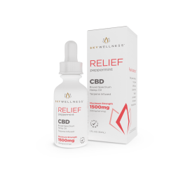 Sky Wellness CBD Relief Oil Drops 1500mg Peppermint