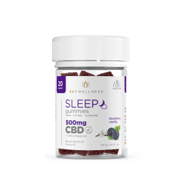 Sky Wellness CBD Sleep Gummies 500mg 20ct + CBN + Melatonin