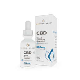 Sky Wellness CBD Oil Drops 250mg Peppermint