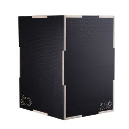 3 in 1 Plyometric Jump Box, 30/24/20 Inch Wooden Plyo Box, Platform & Jumping Agility Box