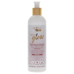 Body Glow Gradual Self-Tan Lotion - Tan Lotion - Medium by Skinny Tan for Unisex - 9.4oz Lotion