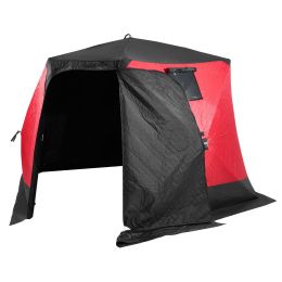 VEVOR 6-8 Person Ourdoor Portable Ice Shelter Pop-Up Ice Fishing Shanty Tent