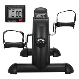 Under Desk Bike Pedal Exerciser, Mini Exercise Bike for Arm/Leg Exercise, Multi-level Resistance Pedal Exerciser for Home Office Workout