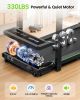 Akluer Walking Pad Treadmill with Adjustable Desk, 2.5HP Compact Under Desk Treadmill with Remote, Foldable Quiet Treadmill for Home Office