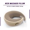 Neck Massage Pillow. Ergonomic U-shaped Design. Deep-Action Comfort.