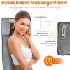 Full Body Electric Massage Mat with Heat Vibration Massage Pad Cushion Back Massage Mattress Chair Pad with Neck Massage Pillow with 10 Vibration Moto