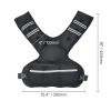 Adjustable Weighted Vest, 20-32lb Weight Vest with 6 Ironsand Weights and Reflective Stripe, Body Weight Vest Exercise Set for Men Women