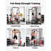 Power Cage Power Rack, Multifunctional Barbell Squat Rack with Adjustable Height