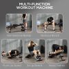 Foldable Ab Machine Workout Bench Abdominal Cruncher Resistance Bands
