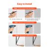 Pull Up Bar, 50 in Width Wall Mounted Pull Ups, Adjustable Depth 22" or 30" from Wall, Heavy Duty Steel Upper Body Workout Bars