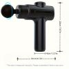(ICR-Black)Massage Gun Deep Tissue Percussion Massager for Athletes,Handheld Body Back Muscle Massager Gun with 8 Massage Heads