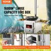 VEVOR Wood Stove, 86 inch, Stainless Steel Camping Tent Stove, Portable Wood Burning Stove with Chimney Pipes & Gloves