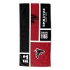 [Personalization Only] OFFICIAL NFL Colorblock Personalized Beach Towel - Falcons