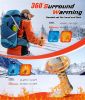 Heated Set Rechargeable - Heated Socks and Hand Warmers for Men - 2 Packs 6000mAh Electric Foot Warmers - Gifts for Camping, Hunting