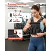 Adjustable Weighted Vest, 4-10 lbs Comfortable X-Shape Body Weight Vest Set with 6 Weight Packs and Reflective Stripe, for Men Women