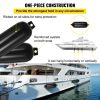 4 New Ribbed 8.5" X 27" Boat Fenders Vinyl Bumper Dock Shield Protection Black