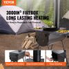 VEVOR Wood Stove, 118 inch, Alloy Steel Camping Tent Stove, Portable Wood Burning Stove with Chimney Pipes & Gloves