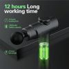 (ICR-Black)Massage Gun Deep Tissue Percussion Massager for Athletes,Handheld Body Back Muscle Massager Gun with 8 Massage Heads