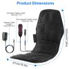 Full Body Massage Chair Pad with Heat Multifunctional Back Massager with Pinpoint Massage Vibration Timer for Home Office Car Use