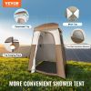 VEVOR Camping Shower Tent, 66" x 66" x 87" 1 Room Oversize Outdoor Portable Shelter, Privacy Tent with Detachable Top, Pockets