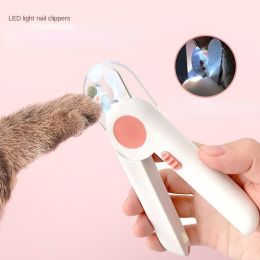 Dogs Nail Clipper Trimmer with LED light Grooming Tools for Pets; Nail clippers (No: no battery inside, Color: Blue)