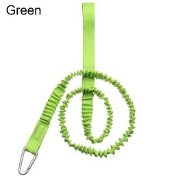 Elastic Leash With Carabiner For Kayak/Canoe Paddle & Fishing Rod; Rowing Boats Accessories (Color: Green)