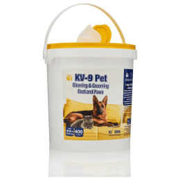 Pet and dog Grooming Cleaning Wipes (Quantity: 400 Wipes Bucket)