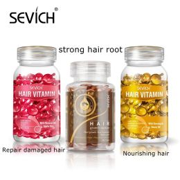 Sevich 3PCS/SET Keratin Complex Oil Hair Vitamin Capsule Set Moroccan Hair Care Oil Smooth Repair Damaged Hair Treatment Serum (Color: Anti-hair loss)