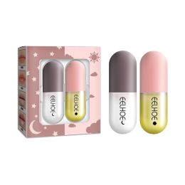 EELHOE Day And Night Lip Moisturizing Capsule, Hydrates Increases Lip Elasticity And Volumizes Lip Duller Lip Plump Lip Liquid (Quantity: 2pcs)