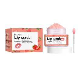 EELHOE Strawberry Lip Scrub, Moisturize Lips, Prevent Dry Crack, Moisturize Dead Skin, And Fade The Corners Of Lips (Quantity: 2pcs)