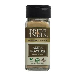 Pride of India – Amla Powder – Gourmet Spice – Tangy & Savory – Pure Indian Gooseberry Ground – Antioxidant Rich – GMO/Gluten Free – Easy to Use – 1.7 (size: 1.7 OZ)