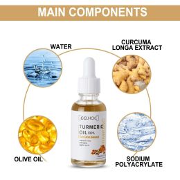 EELHOE Turmeric Dark Spot Correcting Serum Face Care Spot Moisturizing Nourishing Repairing Complexion Serum (Specification: 1pcs)