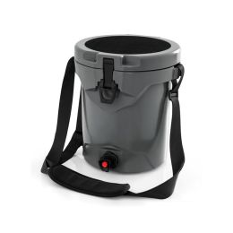 Portable Drink Cooler Insulated Ice Chest with Adjustable Strap (Type: Coolers, Color: grey)