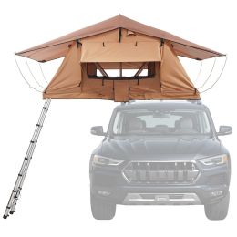 VEVOR Rooftop Tent Hard Shell 2-3 Person Waterproof for Jeep SUV Truck w/ Ladder (Product Style: Foldable Type (Small))