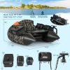 Portable Fishing Boat with 3 Detachable Storage Boxes